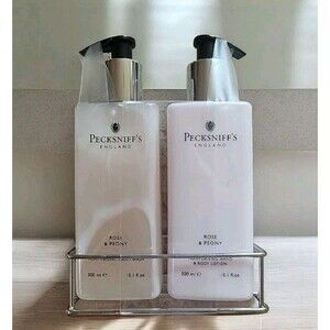 PECKSNIFF'S Moisturising Lotion Hand Wash Soap Rose Peony New Gift Set  10.1oz